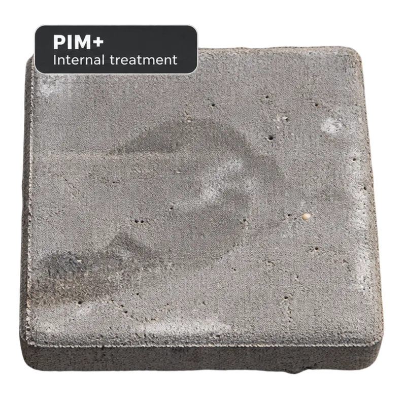 PIM+: Impregnavimas betono viduje be paviršiaus dangos.